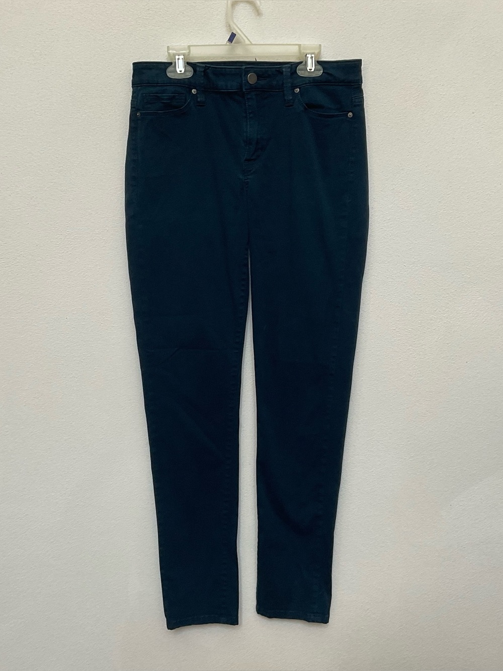 Calvin Klein Jeans Cotton Blend Jewel Toned Blue Tapered Leg Denim Size 6